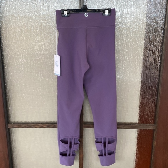 Johnny Was Calme lavender leggings with cut out calf detail size small NWT - Picture 1 of 6